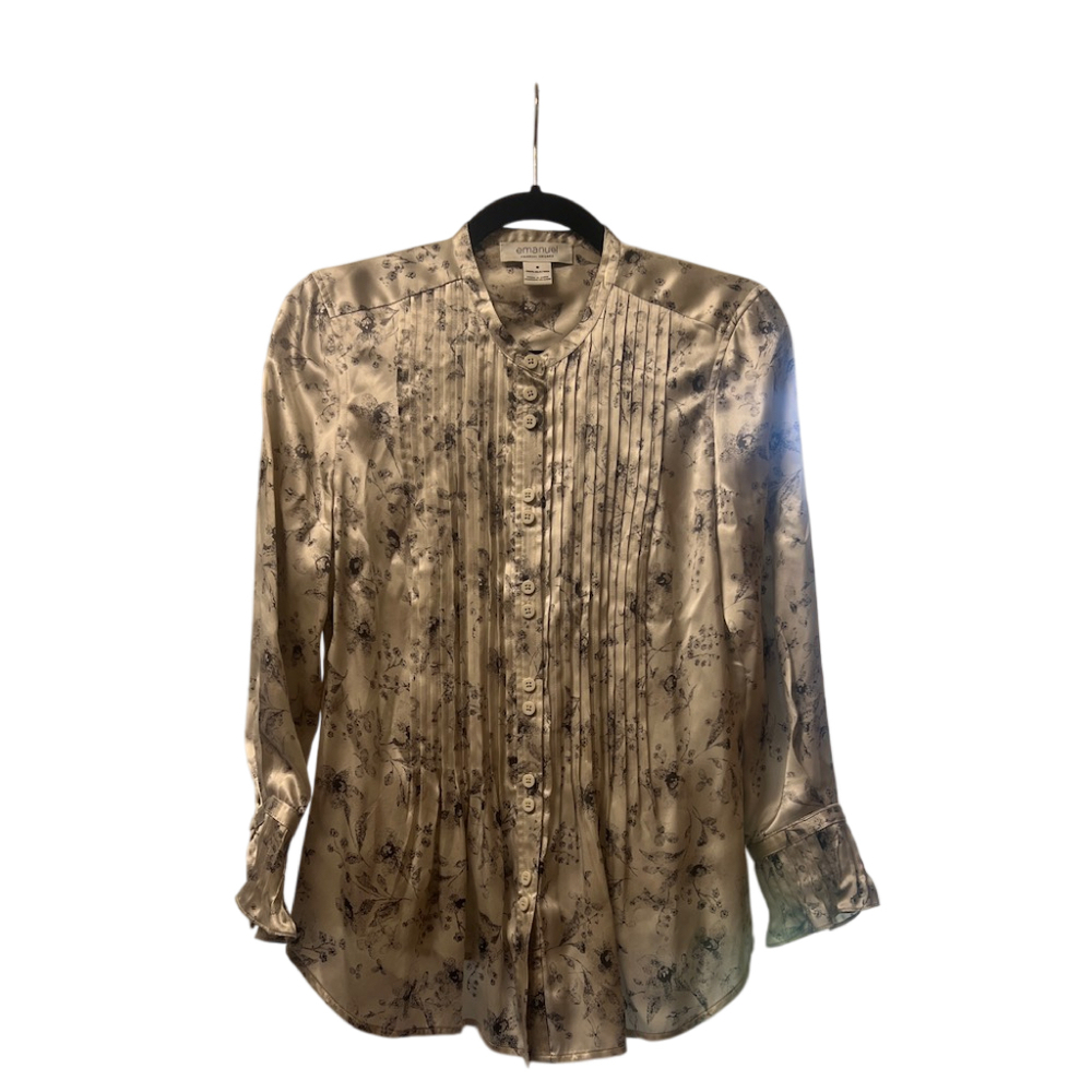 Emanuel ungaro silk blouse size 8